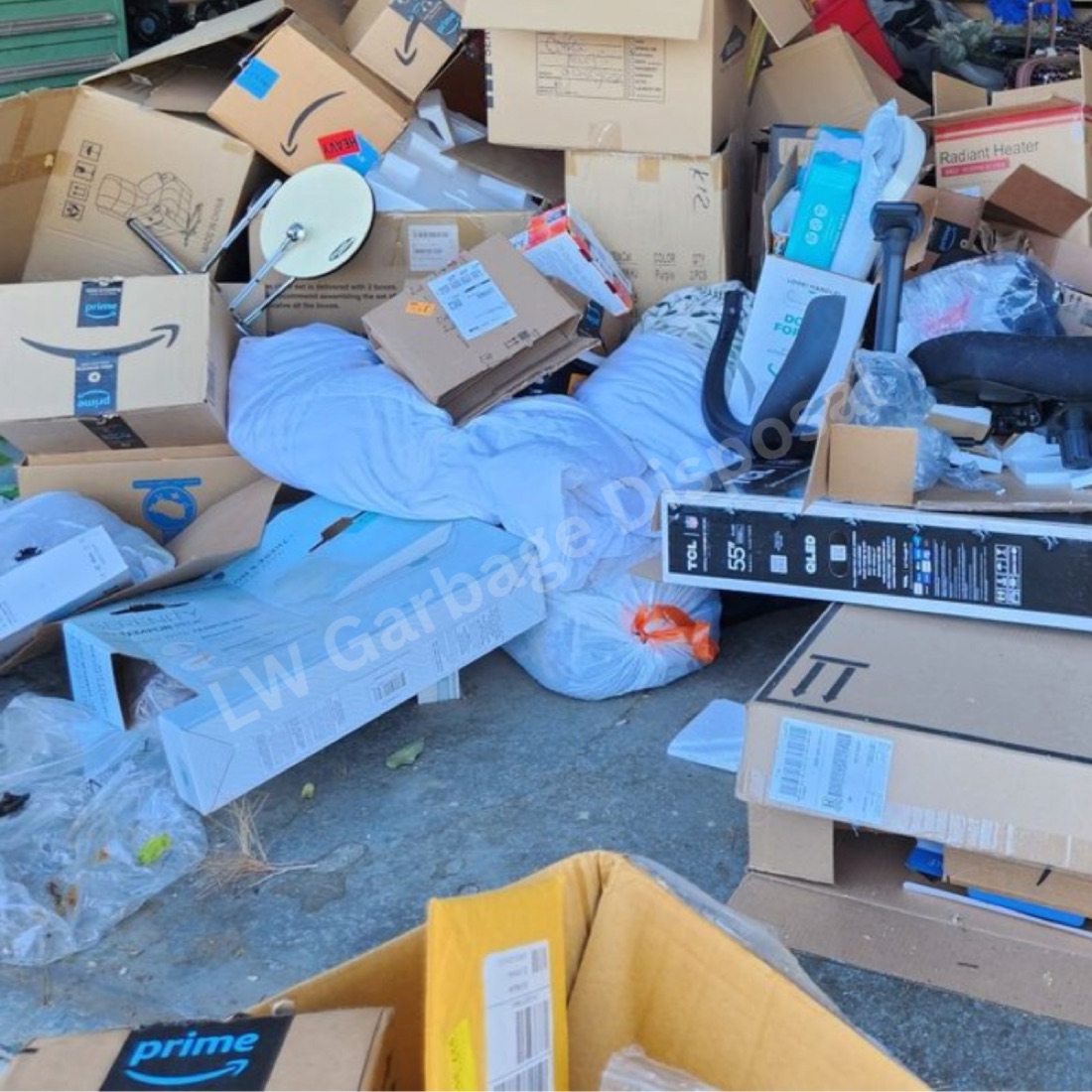 Recyclable and reusable household items sorted for donation and eco-friendly disposal